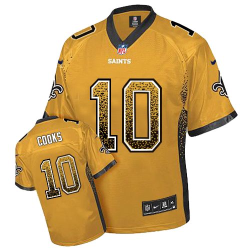 Men's Limited Brandin Cooks Nike Jersey Gold - #10 Drift Fashion NFL New Orleans Saints